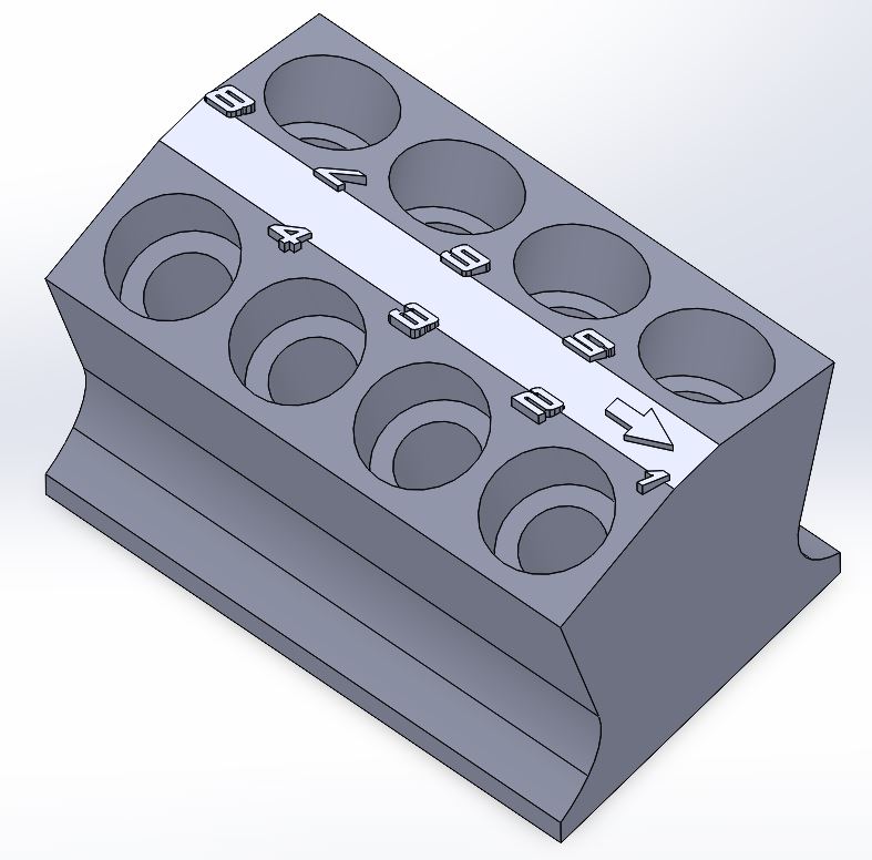 Spark plug holder - V8 - Single Color